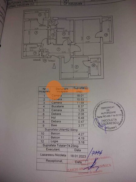 Aviatiei, 450 m metrou, 2 balcoane, 3 camere,